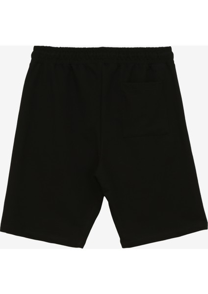 Siyah Erkek Sweat Şort D4SM-SHT3286