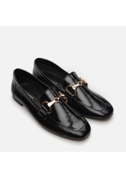 Hakiki Deri Siyah Kadın Loafer fiyatları