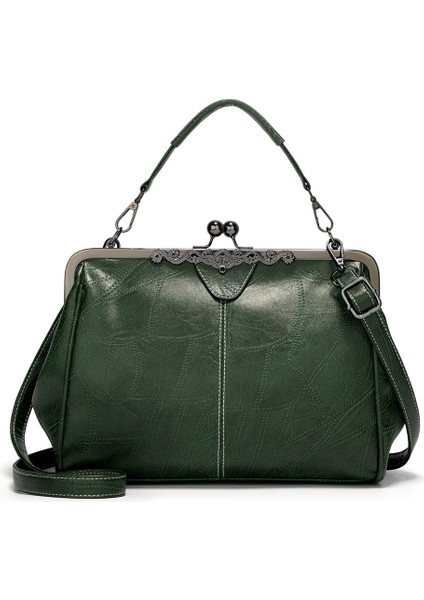 Basit Stil Kadın Omuz Çantası Yüksek Kaliteli Pu Deri Bayan Crossbody Çanta Moda Boston Tasarım Çanta Tote Çanta (Yurt Dışından)