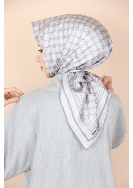 Gümüş Sensitive Twill Ipek Eşarp 11