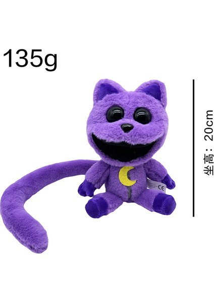 Jea Love 20CM Canavar Catnap Korku Hayvan Serisi Mor Kedi Oyuncak Peluş (Yurt Dışından)