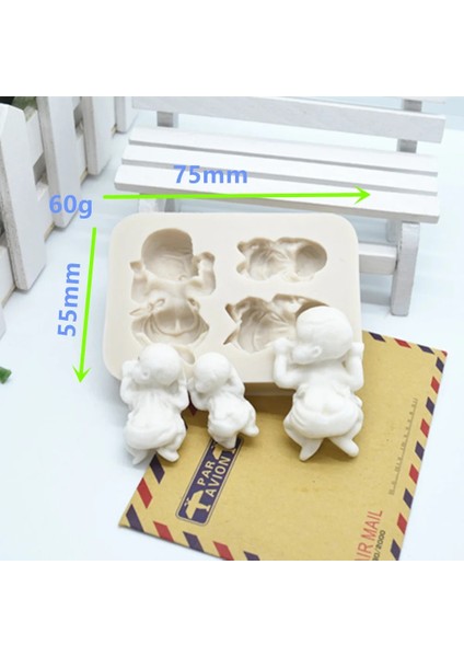 Luyou 3D Uyku Bebek Silikon Reçine Kalıpları Fondan Kalıpları Kek Dekorasyon Araçları Pasta Mutfak Pişirme Aksesuarları FM114 (Yurt Dışından) fiyatları