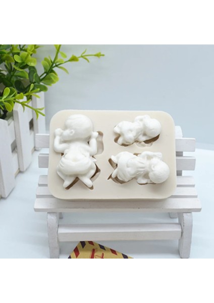 Luyou 3D Uyku Bebek Silikon Reçine Kalıpları Fondan Kalıpları Kek Dekorasyon Araçları Pasta Mutfak Pişirme Aksesuarları FM114 (Yurt Dışından) fırsatları