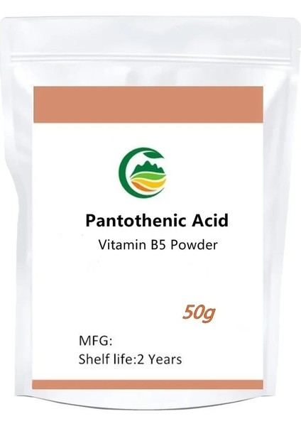 50G Tarzı G 100% Saf Vitamin B5PANTOTENIK Asit, Birinci Sınıf B5 Vitamini (Yurt Dışından)