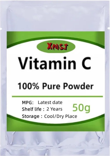 50G Tarzı % 100 Askorbik Asit Acerola Kiraz Özü Tozu Vitamowder Beyazlatıcı Cilt Bakım Maskesi (Yurt Dışından) fiyatları