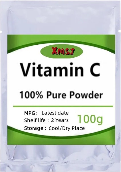 100G Tarzı % 100 Askorbik Asit Acerola Kiraz Özü Tozu Vitamowder Beyazlatıcı Cilt Bakım Maskesi (Yurt Dışından)