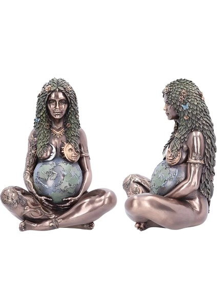 Kahverengi Tarzı Iskandinav Reçine Heykeli Dünya Zafer Tanrıçası Giya Anne Heykel Süsler Oturma Odası Ev Dekorasyon Masaüstü Figürler (Yurt Dışından) indirimleri