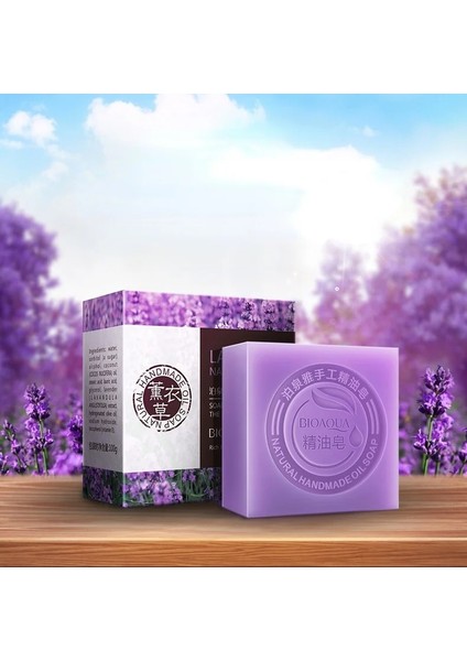 Lavanta Bıoaqua Doğal Esansiyel Yağ Sabunu Bambu Kömür Sabunu Beyazlatma Sabunu Keçi Sütü Sabunu Bal Gül Yasemin Sabunu Lavanta Sabunu (Yurt Dışından)