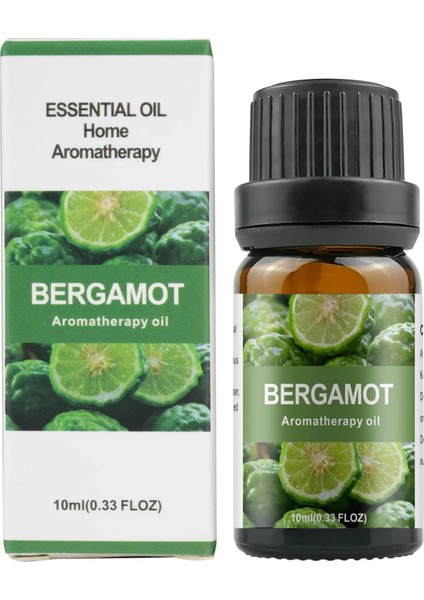 Bergamot Stili 10ML Suda Çözünür Aromaterapi Uçucu Yağ Doğal Bitki Uçucu Yağ Nemlendirici Aromaterapi Taş Ev Kokuları (Yurt Dışından)