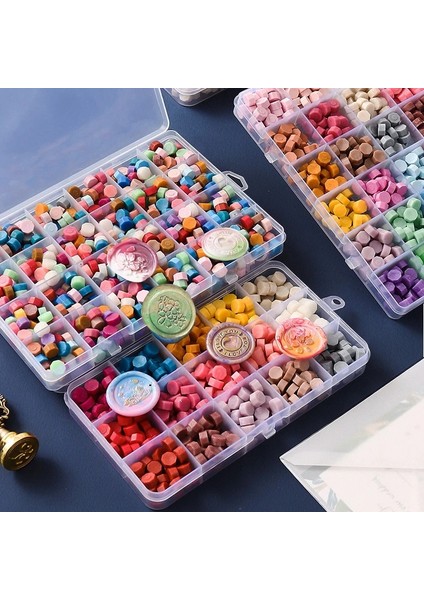 No.7 Tarzı 10 Izgara Dıy Altın Mühür Mumu Kutu Seti Sızdırmazlık Boncuk Zarf Düğün Ambalaj Hediyeler Iş Scrapbooking Damgalama (Yurt Dışından)