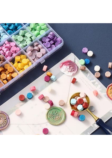 No.7 Tarzı 10 Izgara Dıy Altın Mühür Mumu Kutu Seti Sızdırmazlık Boncuk Zarf Düğün Ambalaj Hediyeler Iş Scrapbooking Damgalama (Yurt Dışından)