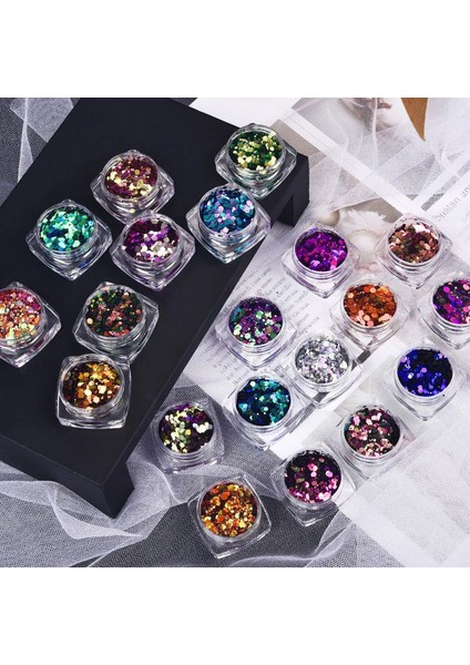 No.10 Stili Dıy Payetler Tırnak Glitter Paillettes Lazer Pet Payet Pvc Kaybetmek Payetler Paillettes Düğün El Sanatları Dıy Epoksi Reçine Dolgu Malzemesi (Yurt Dışından) fırsatları