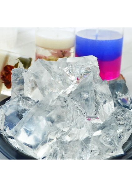Şeffaf Stil 1 kg Şeffaf Jöle Balmumu Mum Yapımı Jel Balmumu Dıy Kristal Mum Fincan El Yapımı Kokulu Mum Temizle Jel Balmumu Malzemeleri (Yurt Dışından)
