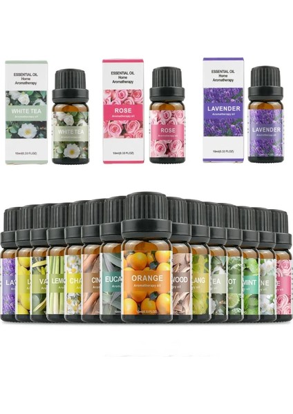 Gül Tarzı 10ML Suda Çözünür Aromaterapi Uçucu Yağ Doğal Bitki Uçucu Yağ Nemlendirici Aromaterapi Taş Ev Kokuları (Yurt Dışından) fiyatları
