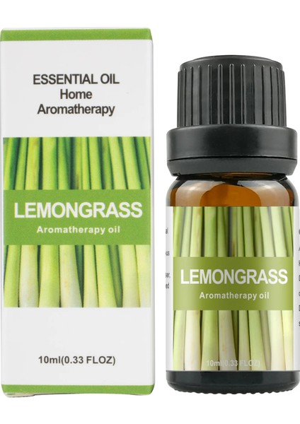 Limon Otu Tarzı 10ML Suda Çözünür Aromaterapi Uçucu Yağ Doğal Bitki Uçucu Yağ Nemlendirici Aromaterapi Taş Ev Kokuları (Yurt Dışından)