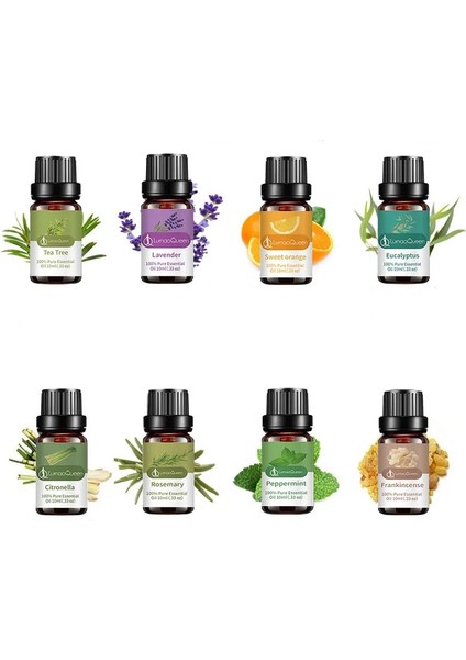 Paçuli Tarzı Esansiyel Yağ Aromaterapi Masaj Cilt Bakımı Reçete Lavanta Gül Çayı Okaliptüs Aromatik Bitki Özü (Yurt Dışından)