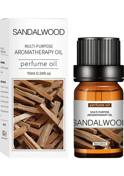 Sandal Ağacı Tarzı Suda Çözünür Aromaterapi Uçucu Yağ 10 ml Nemlendirici Uçucu Yağ Aromaterapi Mum Yapımı Malzemeleri (Yurt Dışından)