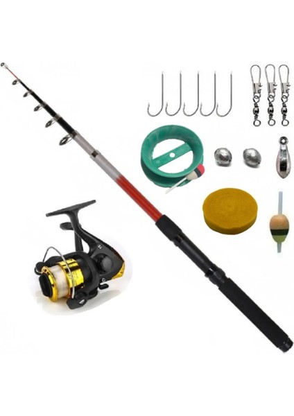 180MT 40-80GR AK200 Makina Tam Takım Çocuk Olta Takımı Seti