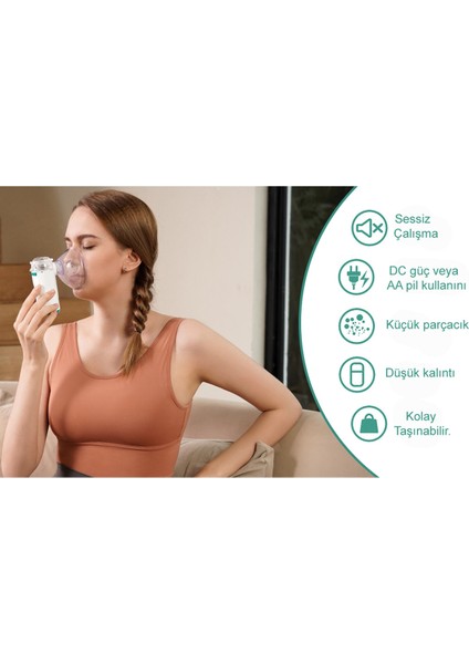 Tekno Trust Taşınabilir Mini Mesh Nebulizatör MY132 indirimleri