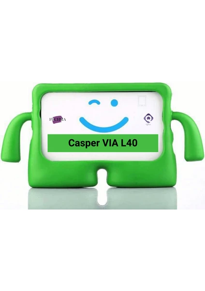 Casper Via L40-G 10.4 Inç Uyumlu Fuchsia Ibuy Standlı Eğlenceli Çocuk Ruhlu Tablet Kılıfı