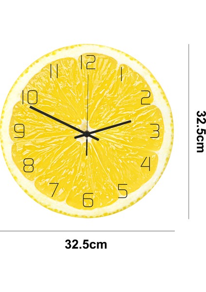 Meyveli Duvar SAATI-CC094 Duvar Saati: Limon (Yurt Dışından) fiyatları