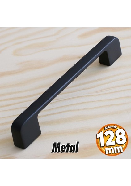 Arel Kulp Mobilya Mutfak Dolabı Çekmece Dolap Kulpları Kapak Kulpu Kulbu Siyah 128 mm Metal