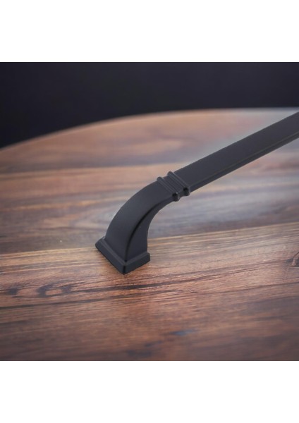 Roma Kulp Mobilya Mutfak Dolabı Çekmece Dolap Kulpları Kapak Kulpu Kulbu Siyah 128 mm Metal