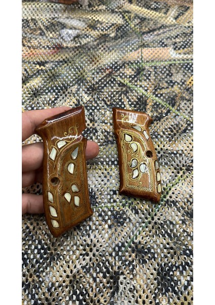 Sarsılmaz Sedefli El Işlemesi Tabanca Kabzası