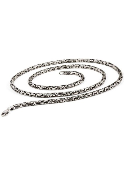 Gümüş Kral Erkek Kolye Zincir 55 cm 6 mm 71 gr fırsatları