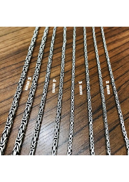 Gümüş Kral Erkek Kolye Zincir 55 cm 6 mm 71 gr