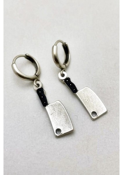 Unisex Sallantılı Master Chef Satır Küpe bck39