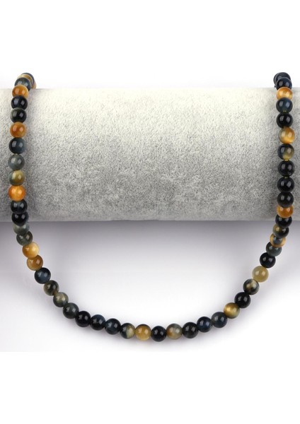 Sarı - Siyah Kaplan Gözü Doğal Taş Dizi 6 mm Küre Kesim fiyatları