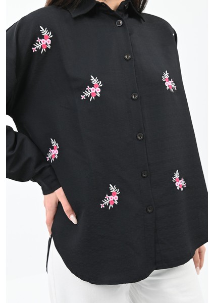 Kadın Nakış Detaylı Gömlek 1724-24 fırsatları