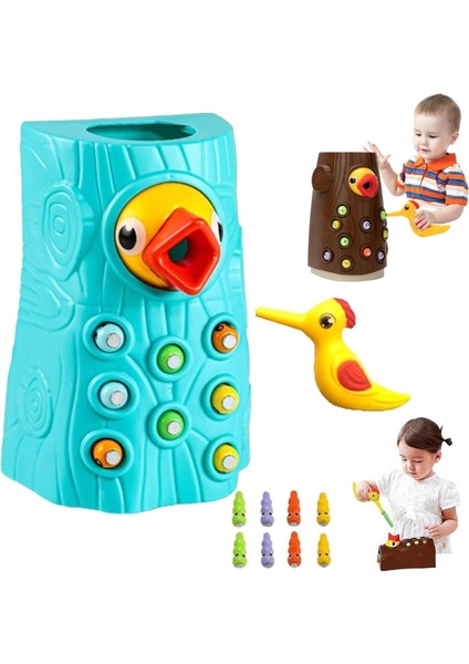 Manyetik Kuş Besleyici Oyuncak,manyetik Kuş Besleme Oyunu, Manyetik Kuş Oyuncak, Sihirli Kuş Besleyici Oyuncak, 2-4 Yaş Montessori Oyuncakları, Çocuklar Için Ince Motor Becerilerin (Yurt Dışından)