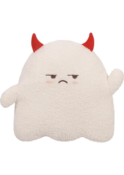 Sevimli Hayalet Peluş Yastık, Yumuşak Beyaz Şeytan Hayalet Doldurulmuş Hayvanlar Peluşlar Kawaii Bebek Oyuncak Kız Erkek Doğum Günü Cadılar Bayramı Noel Için Komik Oda Dekor Hediye (Yurt Dışından)