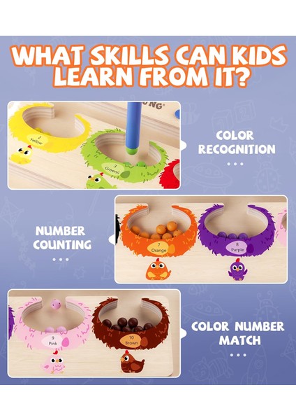 Manyetik Renk ve Sayı Labirenti, 3+ Yaş Montessori Oyuncakları, Kız Erkek Çocuklar Için Montessori Ince Motor Beceri Oyuncakları Okul Öncesi Öğrenme Aktiviteleri Için 3 4 5 Yaş Eği (Yurt Dışından) modelleri