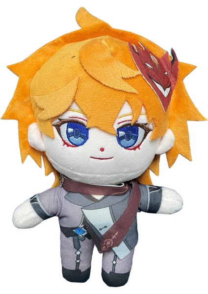 Anime Figürü Peluş Tartaglia Childe Peluş Bebek Maskesi Anahtarlık Cosplay Sahne Koleksiyonu Yumuşak Dolması Bebek Hayranları Için Hediye (Tartaglia) (Yurt Dışından)