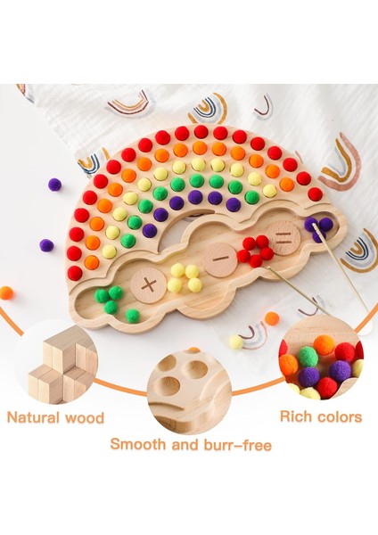 Yeni Yürümeye Başlayan Çocuklar Için Montessori Oyuncakları, Çocuklar, Ahşap Tahta Boncuk Oyunu, Bebek Sıralayıcı Oyuncak Oyunu Boncuk Sayma Eşleştirme Bulmaca Sıralama, Doğum Günü (Yurt Dışından) modelleri