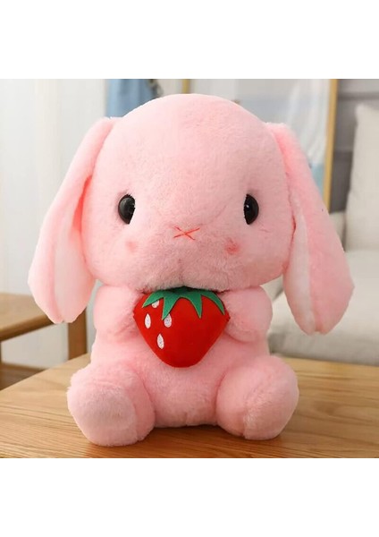 Paskalya Tavşanı Doldurulmuş Hayvan Sevimli Tavşan Çilek Peluş Bebek Yumuşak Oyuncak Kız Erkek Çocuklar Için 8 Inç Hediye Bebek Doğum Günleri Noel Çocuk Bayramı Cadılar Bayramı Şük (Yurt Dışından)