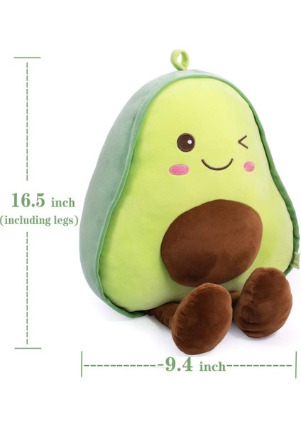16.5 Inç Snuggly Doldurulmuş Avokado Meyve Yumuşak Peluş Oyuncak Sarılma Yastık Çocuklar, Kız, Erkek ve Arkadaşlar Için Hediyeler Noel (Yurt Dışından)
