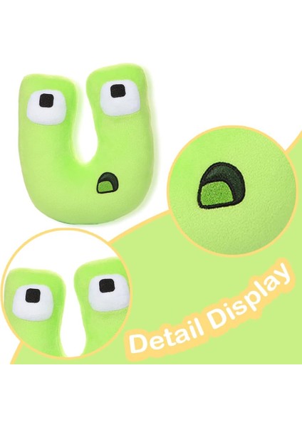 Alfabe Mektubu Lore Peluş Oyuncaklar Yumuşak Peluş Doğum Günü Figürleri Oyuncaklar Arkadaşlar Için, Aile Noel Şükran Günü Doğum Günü Paskalya (Peluş-D) (Yurt Dışından) modelleri