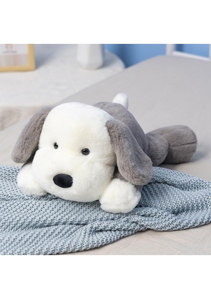Peluş Yavru Köpek Doldurulmuş Hayvan Köpek Çocuklar Peluş Oyuncak Yastık Sarılma Yastık Peluş Oyuncak (Gri, 30CM/11.8IN) (Yurt Dışından)