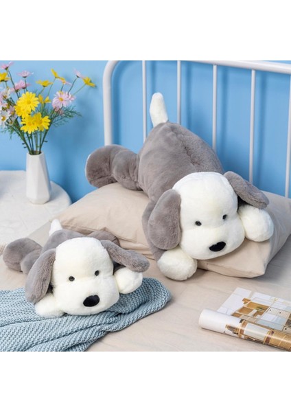 Peluş Yavru Köpek Doldurulmuş Hayvan Köpek Çocuklar Peluş Oyuncak Yastık Sarılma Yastık Peluş Oyuncak (Gri, 30CM/11.8IN) (Yurt Dışından) fırsatları