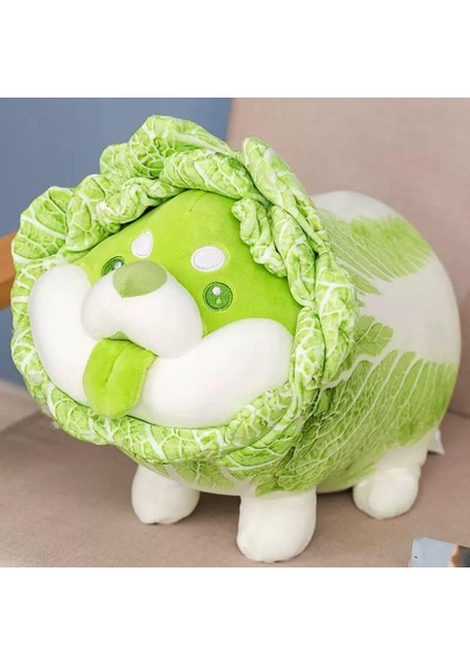 Lahana Köpek Peluş Yastık Doldurulmuş Hayvan Snuggly Yastık Sevimli Peluş Oyuncak Snuggle Buddy Sebze Köpek Peluş Çocuklar Erkekler Kızlar Için Kawaii Yumuşak Sarılma Yastık 17.7in (Yurt Dışından)