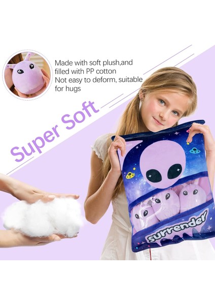 Plushies Doll Bir Çanta Uzaylı Peluş Oyuncak Dolması Yumuşak Aperatif Yastık Doğum Günü Hediyesi Için Teslim Olan Peluş Oyuncak, Çocuklar Için Doldurulmuş Oyuncak Oyun Yastık Yastı (Yurt Dışından) modelleri