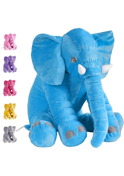 Fil Dolması Hayvan Peluş, 11.8in Sevimli Yumuşak Mavi Sarılma Fil Peluşlar Yastık Oyuncaklar Bebek Kawaii Doğum Günü Hediyesi Yetişkinler Için Çocuk Erkek Kız (Yurt Dışından)