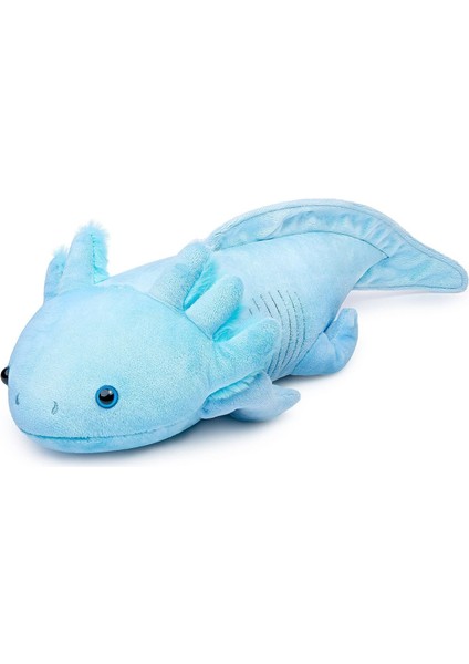 Axolotl Peluş Oyuncak, Doldurulmuş Hayvan, Gerçekçi Sevimli Ambystoma Peluş Oyuncak, Çocuklar Için Hediyeler, 20 Inç Uzunlukta Mavi, Ev Dekorasyonu (Yurt Dışından)