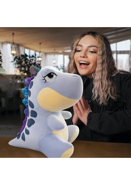 Peluş Dinozor Doldurulmuş Hayvan, Sevimli Dinozor Peluş Oyuncaklar Erkekler ve Kızlar Için Doldurulmuş Hayvanlar Dinozor Parti Hediyeleri (Açık Mavi, 9 Inç/22 Cm) (Yurt Dışından)