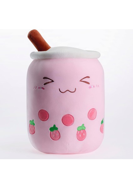 Sevimli Boba Dolması Peluş Kawaii Kabarcık Çay Peluş Yumuşak Yastık Karikatür Süt Çay Bardağı Yastık Gıda Peluş Sarılma Peluş Oyuncaklar Erkekler Kızlar Için Noel Doğum Günü Hediye (Yurt Dışından)