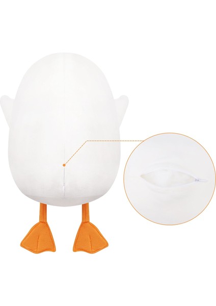 Beyaz Ördek Peluş Yastıklar, 19.6U201DÖRDEK Doldurulmuş Hayvan, Benzersiz Ördek Sarılma Yastık Peluş Oyuncak,kawaii Beyaz Ördek Peluşlar,squishy Ördek Sarılma Yastık Yastık Bebek (Yurt Dışından) modelleri